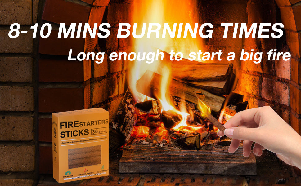 Realcook Natural Fire Starters for Fireplaces: Upgraded 108 Quicker & Safer Firestarter Cubes